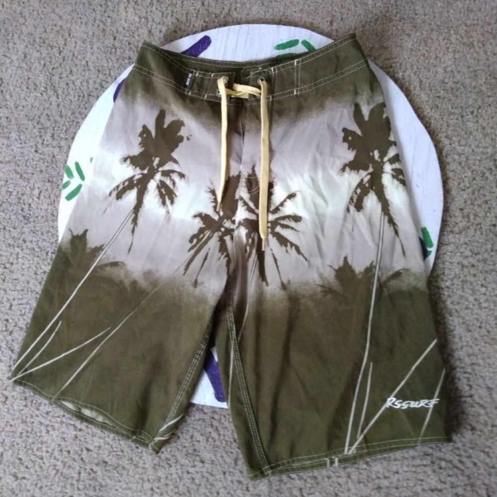 Mens Swim Shorts Size 28 RS Surf